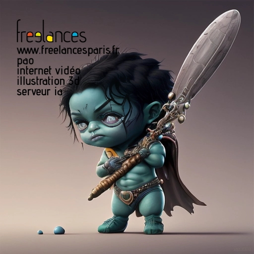 Pao mise en page internet vidéo illustration 3d serveur image IA générative AI freelance paris studio de création magazines 95I69290